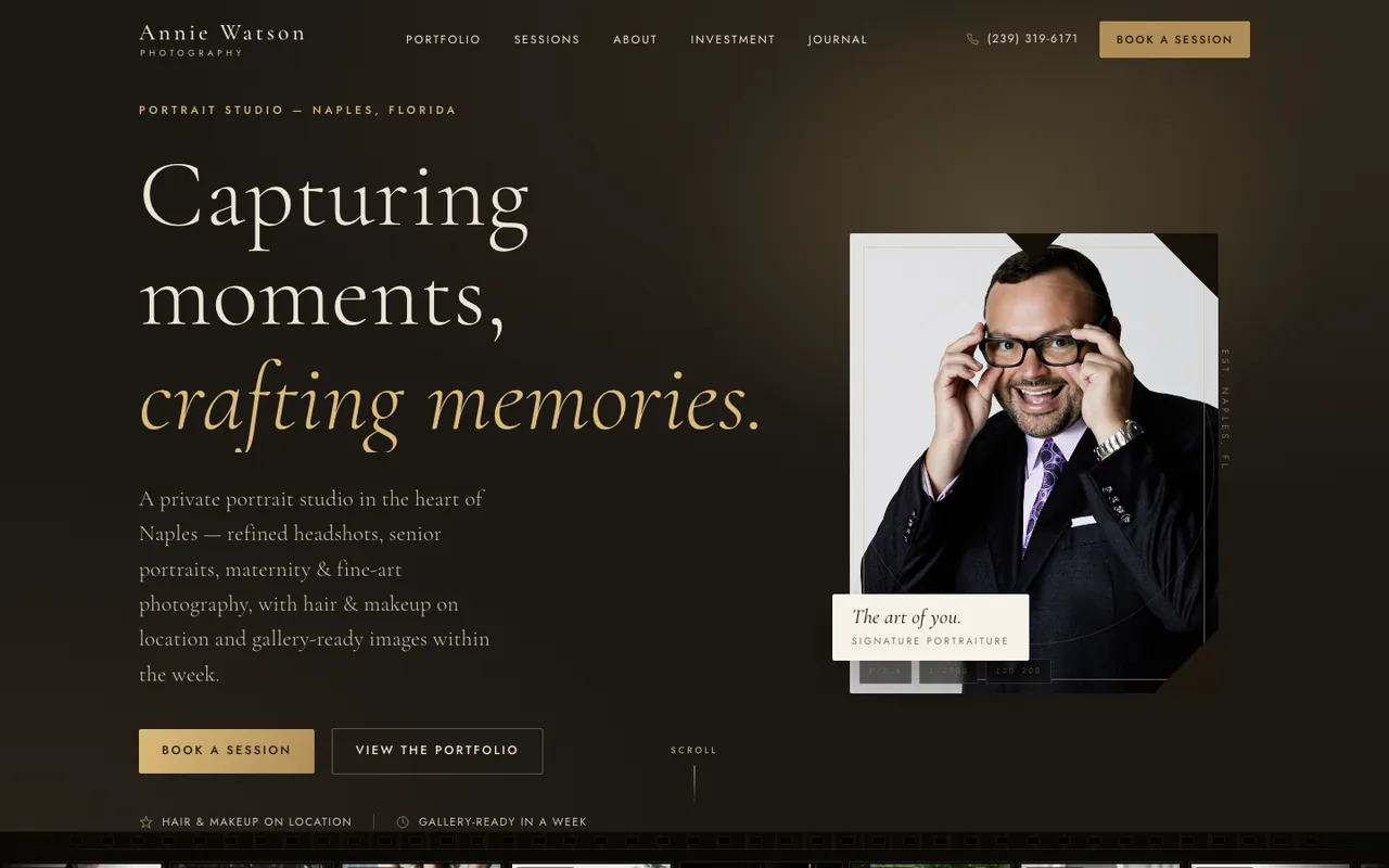 Annie Watson Photography — website design by Kelly WM
