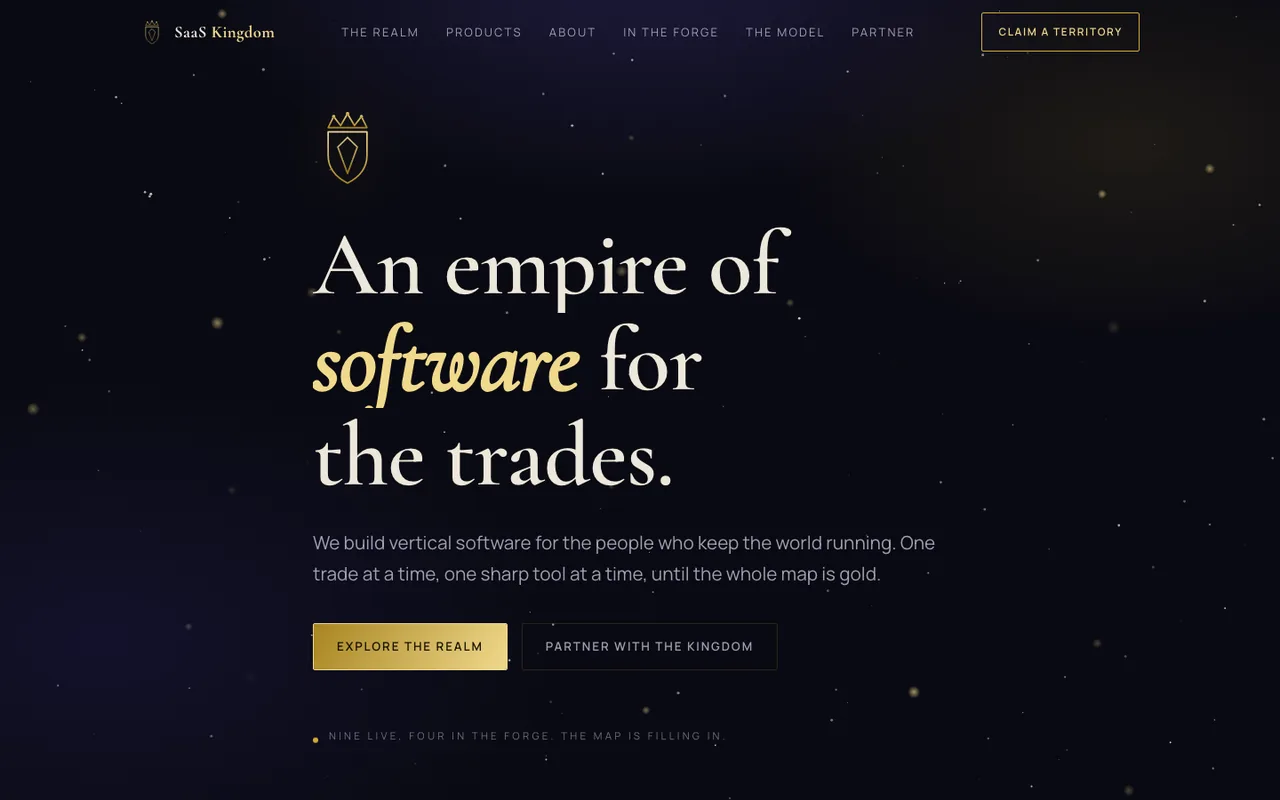 SaaS Kingdom — website design by Kelly WM