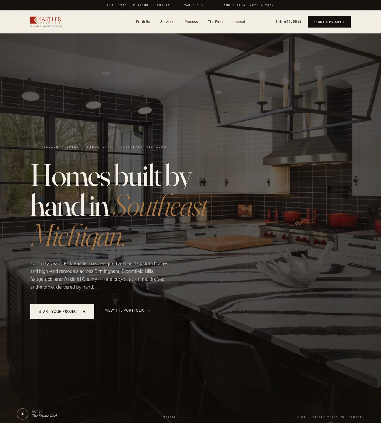 Kastler Construction — v2 — homepage