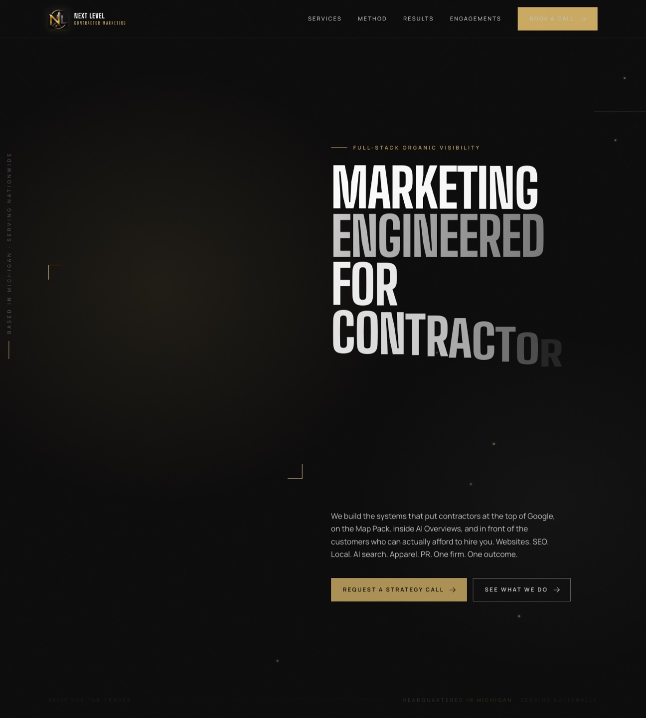 Next Level Contractor Marketing — homepage