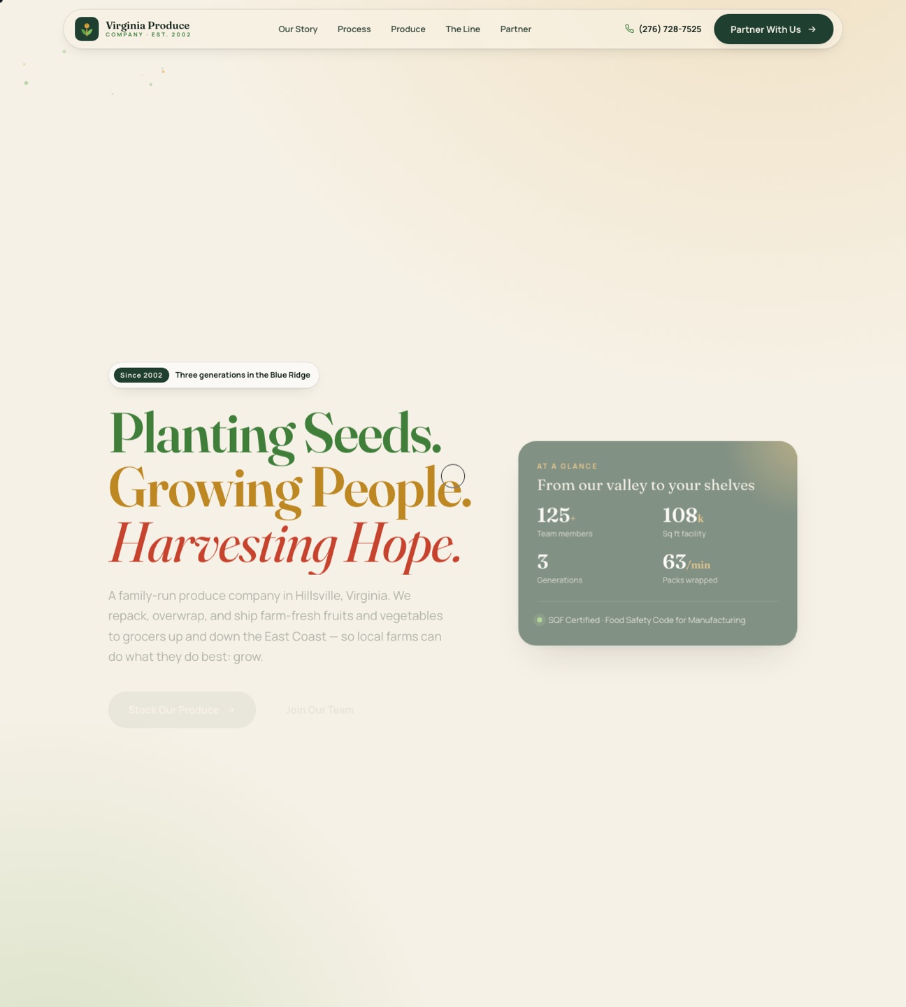 Virginia Produce — homepage
